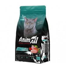 AnimAll (Енімал), сухий корм для стерилізованих котів, курка та ягня, 1.5 кг