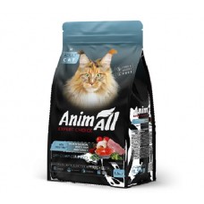 AnimAll (Енімал), сухий корм для котів з лососем, білою рибою та індичкою, 1.5 кг