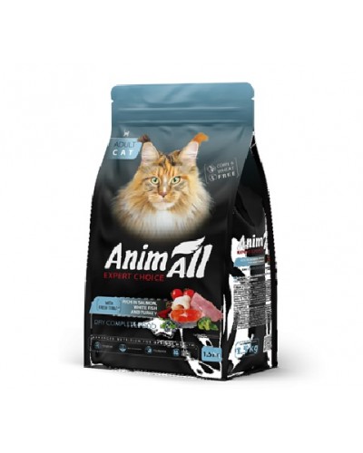 AnimAll (Енімал), сухий корм для котів, рибний мікс, 1.5 кг