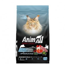 AnimAll (Енімал), сухий корм для котів з лососем, білою рибою та індичкою, 12 кг