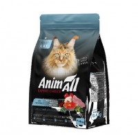 AnimAll (Енімал), сухий корм для котів з лососем, білою рибою та індичкою, 400 г