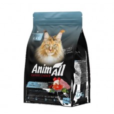 AnimAll (Енімал), сухий корм для котів з лососем, білою рибою та індичкою, 400 г