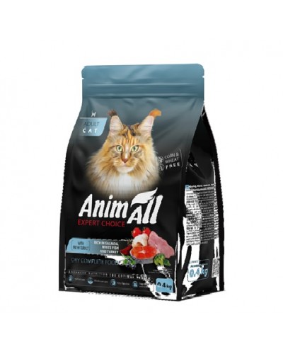 AnimAll (Енімал), сухий корм для котів, рибний мікс, 400 г