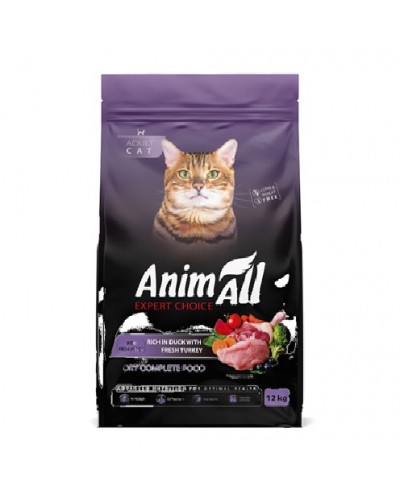 AnimAll (Енімал), сухий корм для котів з домашньою птицею, 12 кг