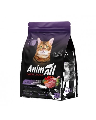 AnimAll (Енімал), сухий корм для котів з домашньою птицею, 400 г