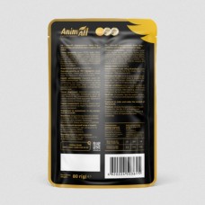 AnimAll, вологий корм для собак, курка, пауч, 80 г