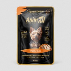AnimAll, вологий корм для собак, качка, пауч, 80 г