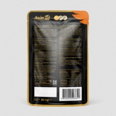 AnimAll, вологий корм для собак, качка, пауч, 80 г