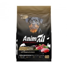 AnimAll (Енімал), сухий корм для дорослих собак крупних порід, ягня та індичка, 12 кг