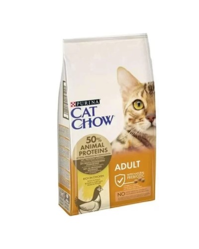 Cat Chow Adult, сухий корм для котів з куркою та індичкою, 15 кг