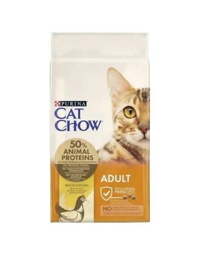 Cat Chow Adult, сухий корм для котів з куркою та індичкою, 15 кг