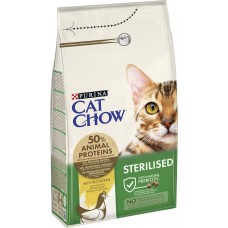 Cat Chow Sterilised Chicken, сухий корм для стерилізованих котів, з куркою, 1.5 кг