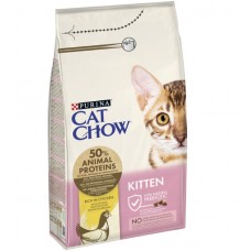 Cat Chow Kitten (Кет Чау Кіттен), сухий корм для кошенят, з куркою, 1.5 кг