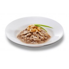 Cherie Hairball Control Tuna & Shrimp, вологий корм для котів для виведення шерсті, тунець з креветками, 80 г