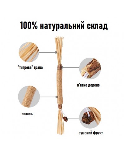 Жувальна паличка з котячою м'ятою, 22 см, 1 шт