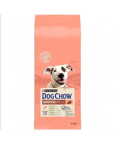 Dog Chow Sensitive (Дог Чау Сенситив), сухий корм для дорослих собак з чутливим травленням, з лососем, 14 кг Dog Chow Sensitive (Дог Чау Сенситив), сухий корм для дорослих собак з чутливим травленням, з лососем, 14 кг