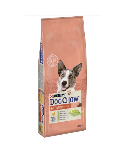 Dog Chow Active Chicken, сухий корм для дорослих активних собак, з куркою, 14 кг