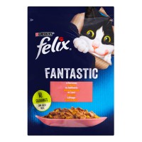 Felix Fantastic (Фелікс Фантастік) з лососем, шматочки у желе, 85 г