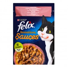 Felix Sensations Sauces (Фелікс Сенсейшнз Соуси) з лососем в соусі зі смаком креветок, 85 г
