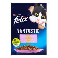 Felix Fantastic (Фелікс Фантастік) з фореллю та зеленими бобами, шматочки у желе, 85 г