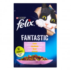 Felix Fantastic (Фелікс Фантастік) з фореллю та зеленими бобами, шматочки у желе, 85 г