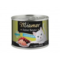 Miamor Feine Beute mit Geflügel, беззерновий вологий корм для кошенят і котів Міамор, з куркою, банка, 185 г