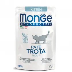 Monge Cat MONOPROTEIN Kitten для кошенят 100% форель, 85 г паштет