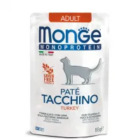 Monge Cat MONOPROTEIN adult для дорослих 100% індичка, 85 г паштет