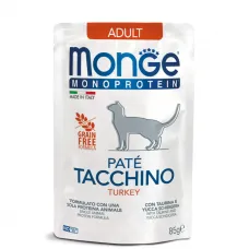 Monge Cat MONOPROTEIN adult для дорослих 100% індичка, 85 г паштет