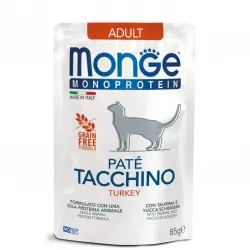Monge Cat MONOPROTEIN adult для дорослих 100% індичка, 85 г паштет