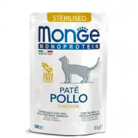 Monge Cat MONOPROTEIN sterilised для стерилізованих 100% курка, 85 г паштет