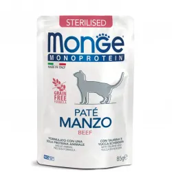 Monge Cat MONOPROTEIN sterilised для стерилізованих 100% яловичина, 85 г паштет