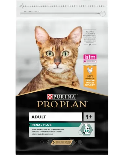 Сухий корм для дорослих котів Purina Pro Plan Renal plus, з куркою, 10 кг