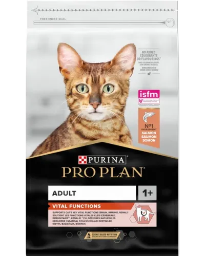 Сухий корм для дорослих котів Purina Pro Plan Vital Function, з лососем, 10 кг