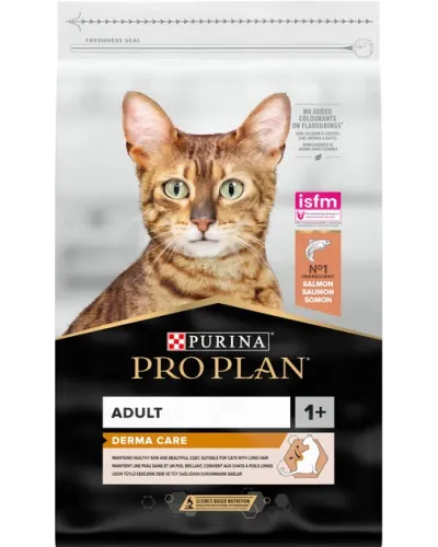 Сухий корм для котів з чутливою шкірою Purina Pro Plan Derma Care, з лососем, 10 кг