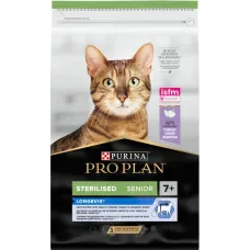 Purina Pro Plan Sterilised Longevis (ex Senior), сухий корм для стерилізованих котів 7+ років, з індичкою, 10 кг