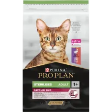 Purina Pro Plan Sterilised Duck & Liver, сухий корм для стерилізованих котів, з качкою та печінкою, 10 кг