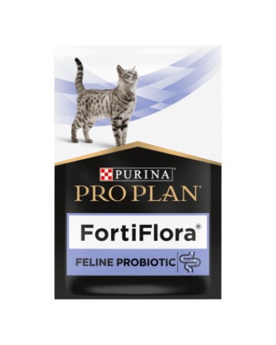 Purina Pro Plan Fortiflora Feline (Фортифлора), пробиотик для котят и взрослых кошек с диареей, 1 пак.