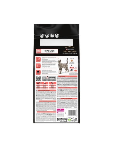 Purina Pro Plan DM ST/OX Diabetes Managment, сухий корм для дорослих котів з цукровим діабетом, 1,5 кг