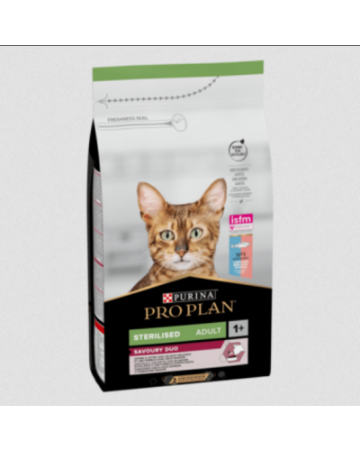 Сухий корм для стерилізованих котів Purina Pro Plan Sterilised Cod & Trout, з тріскою та фореллю, 3 кг