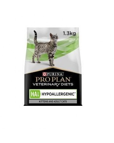 Purina Pro Plan HA Hypoallergenic, сухой корм при аллергиях у котов, 1,3 кг