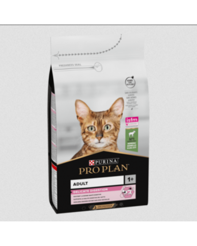 Сухий корм для котів з чутливим травленням Purina Pro Plan Delicate, з ягням, 1.5 кг