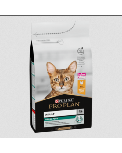 Сухий корм для дорослих котів Purina Pro Plan Renal plus, з куркою, 1.5 кг
