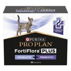 Purina Pro Plan FortiFlora Feline PLUS (Фортифлора Плюс), додатковий корм для дорослих котів та кошенят, пробіотик з пребіотиком, 1 коробка (30 шт)