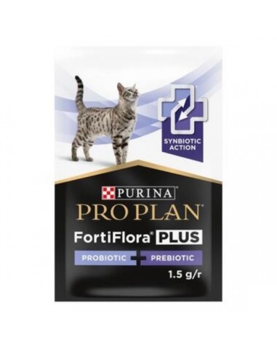 Purina Pro Plan FortiFlora Feline PLUS (Фортифлора Плюс), додатковий корм для дорослих котів та кошенят, пробіотик з пребіотиком, 1 шт