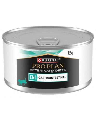 Purina Pro Plan EN Gastrointestinal, вологий корм для кошенят та дорослих котів, для зменшення розладів шлунку, мус, банка, 195 г