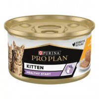 Purina Pro Plan Kitten Healthy Start, ніжний мус з куркою для кошенят, банка, 85 г