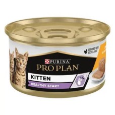 Purina Pro Plan Kitten Healthy Start, ніжний мус з куркою для кошенят, банка, 85 г