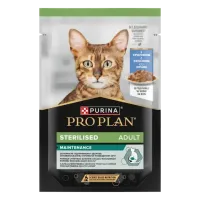 Purina Pro Plan Sterilised, вологий корм для стерилізованих котів, шматочки в підливці з кроликом, пауч, 85 г