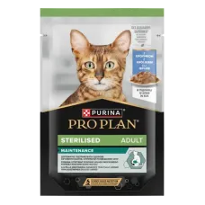Purina Pro Plan Sterilised, вологий корм для стерилізованих котів, шматочки в підливці з кроликом, пауч, 85 г